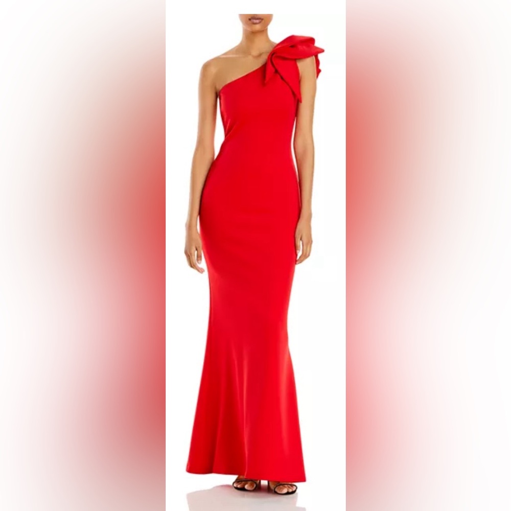 AQUA
One-Shoulder Scuba Gown 4